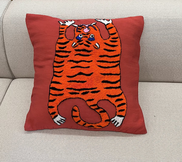 Asian Vintage Tiger Pillowcase