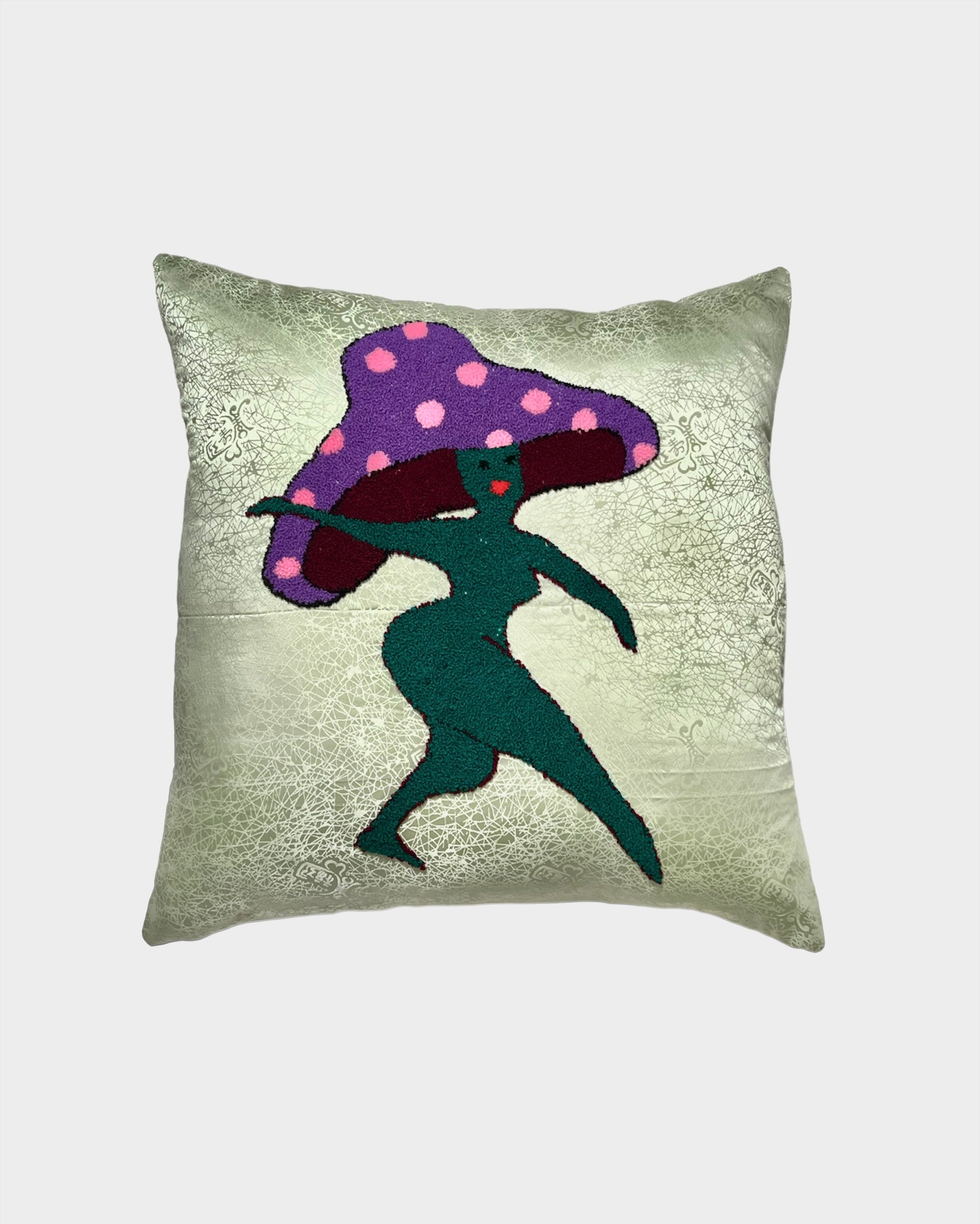 Naked Shroom Lady Pillowcase - Lady/Green